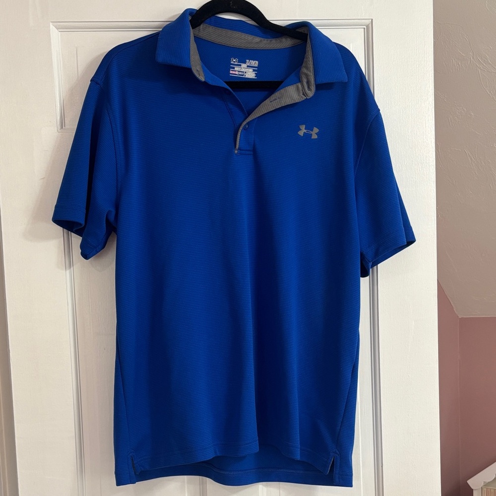Under Armour Men's Vibrant Blue Polo